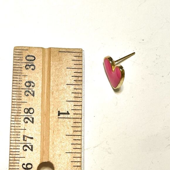 Dainty heart earrings #596 - Picture 4 of 5